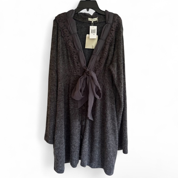 By Stella Dresses & Skirts - NWT BY STELLA Angora Blend Mixed Media Tunic Sweater Dress Lagenlook Cottage XL